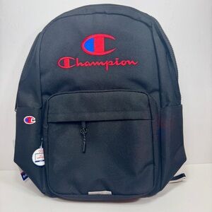 NWT Champion Manuscript Estate 17" Laptop pocket Backpack - Black